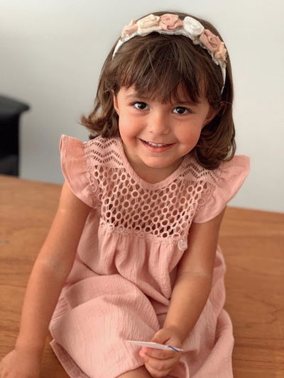 Vestido Monaco Rosa c/guipiur