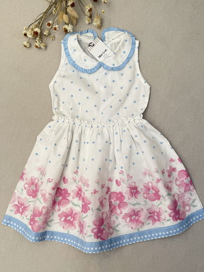 Vestido Lunares celeste