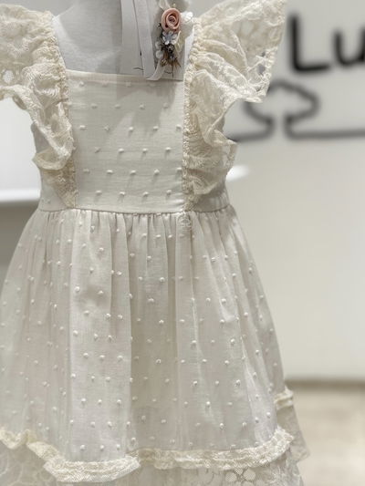 Solera Plumeti Natural c/encaje