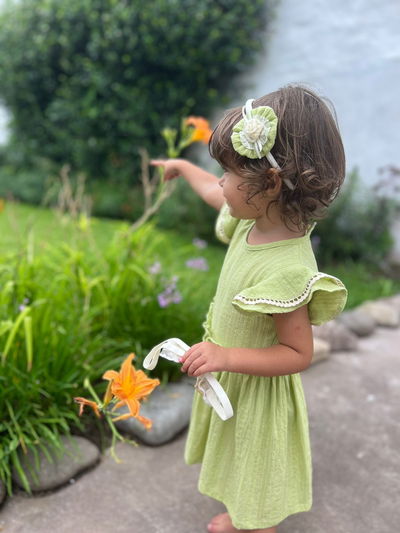 Vestido Verde Tramado