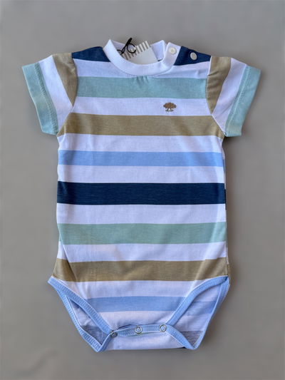 Body Remera Rayada Azul 