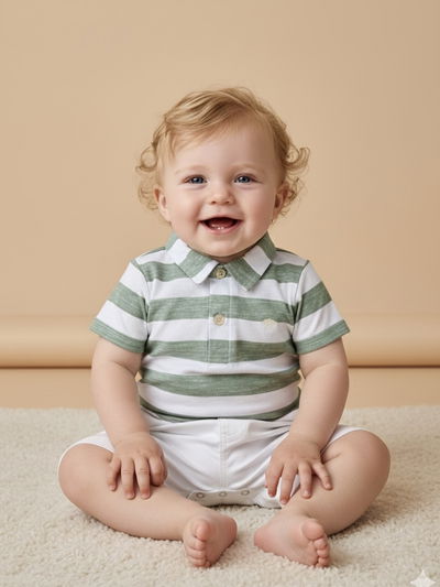 Body Chomba Rayada Verde