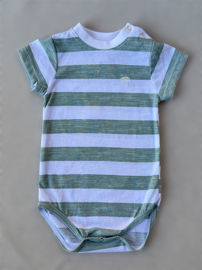 Body Remera Rayada Verde