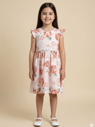 Vestido Flores Rosas