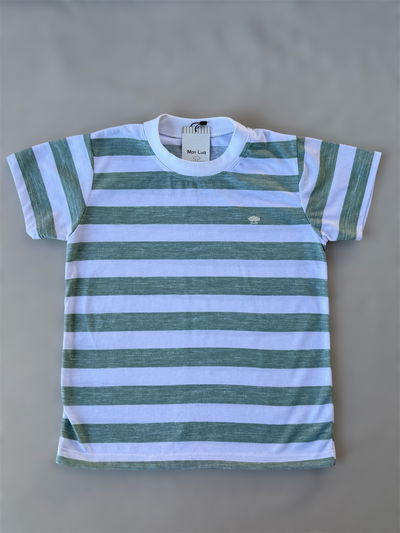 Remera Rayada Verde 