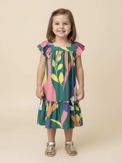 Vestido Verde Fibrana