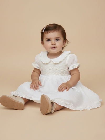 Vestido Plumeti c/puntillon