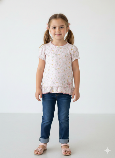 Remera Liberty picot