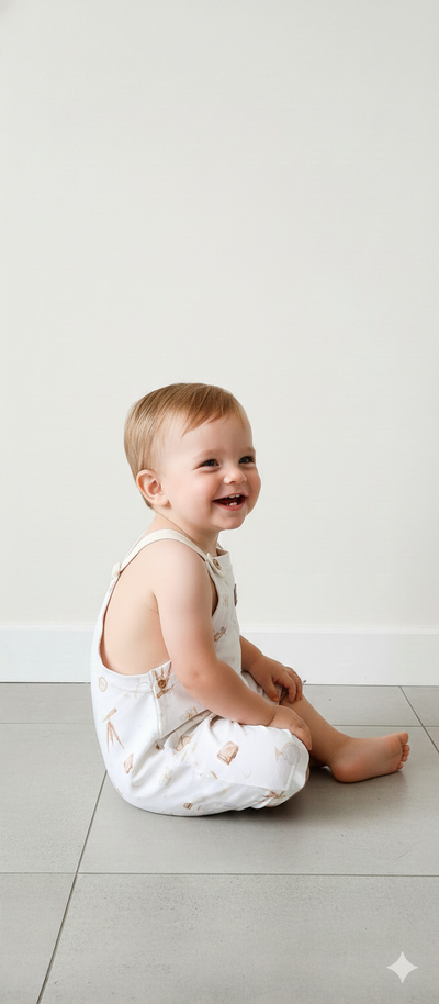 Jardinero Globos Beige