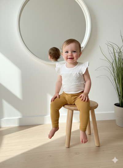 Calza Frisada Mostaza