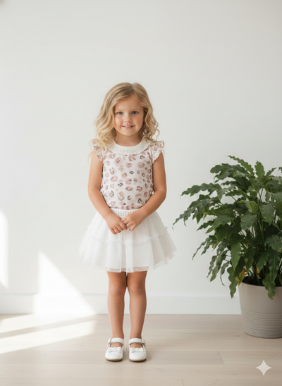 Falda Broderie Blanca