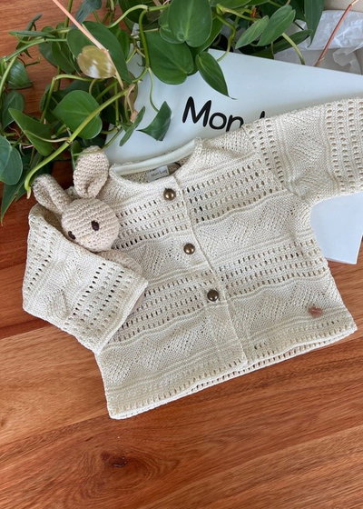 Campera Crochet Dorada