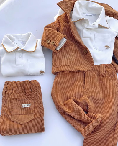 Conjunto Corderoy Mostaza