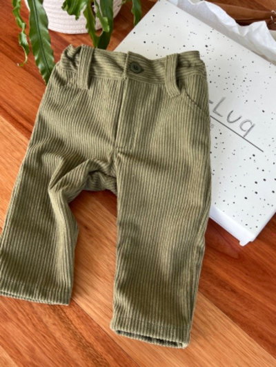 Pantalon Corderoy Verde