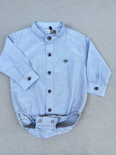 Body Camisa Mao Gris
