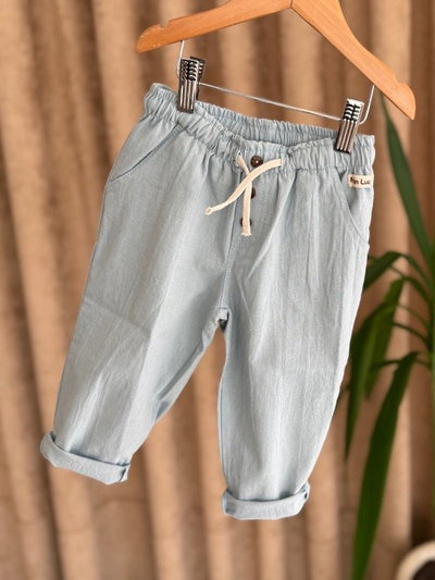 Baggy Tusor Celeste
