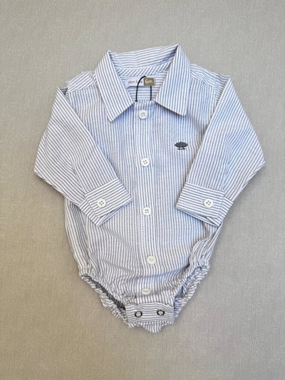 Body Camisa Ingles Rayas Negro