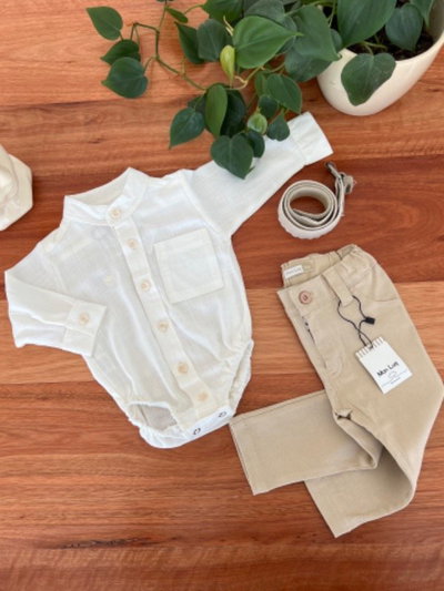 Body Camisa Mao Linen 