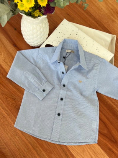 Camisa Ingles Azulino