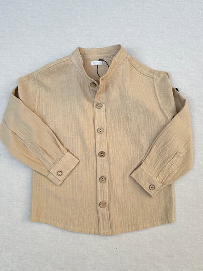 Camisa Mao Cotton Tostada