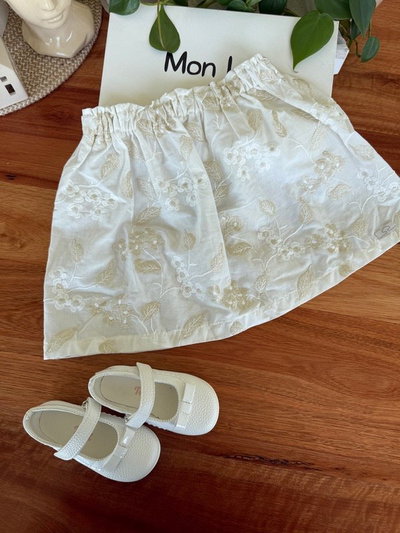 Falda Broderie Lurex 