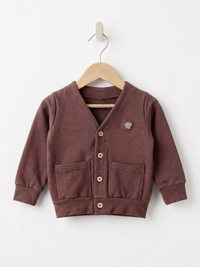 Cardigans Frisado Marron 