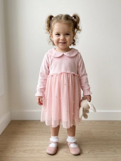 Vestido Plush Perlas