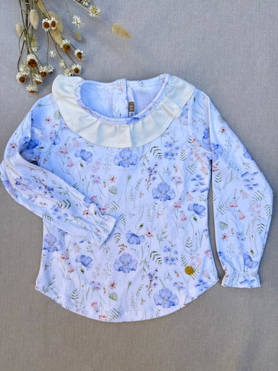 Remera Flores Violeta