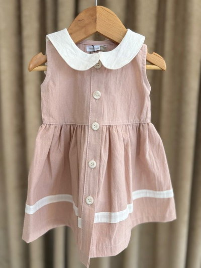 Vestido Tusor Rosa