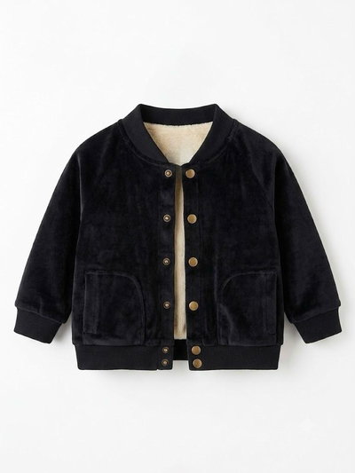 Campera Plush Negro