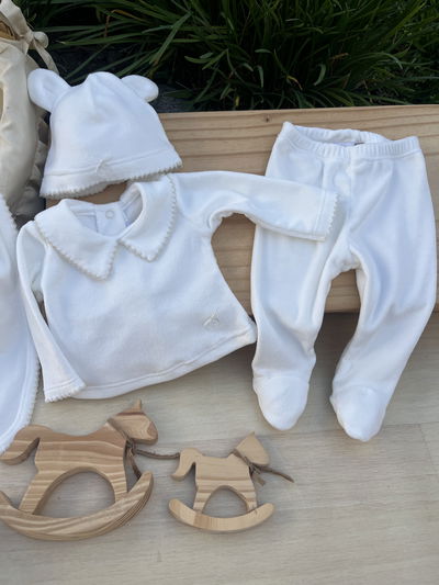 Ajuar Plush Natural Picot