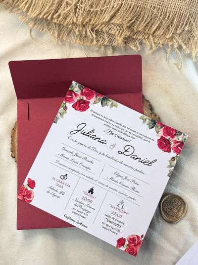 Invitación de Boda 15x15