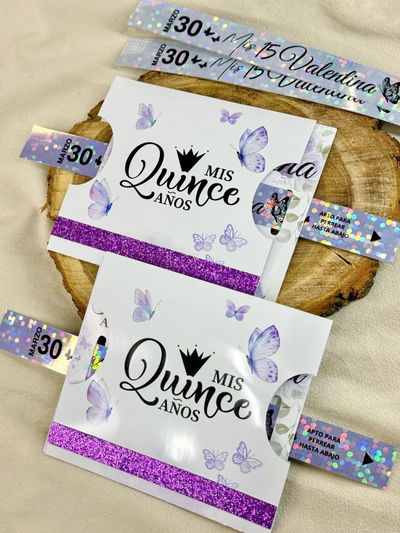 Invitacion con pulsera