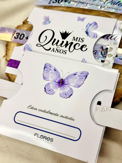 Invitacion con pulsera