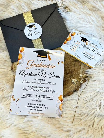 Invitación de Graduación 10x15
