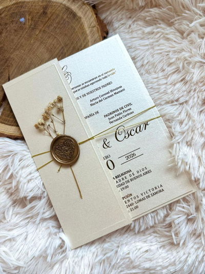 Invitación de Boda Elegante