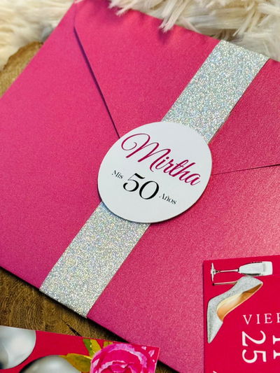 Invitacion 40 y 50 años Mujer
