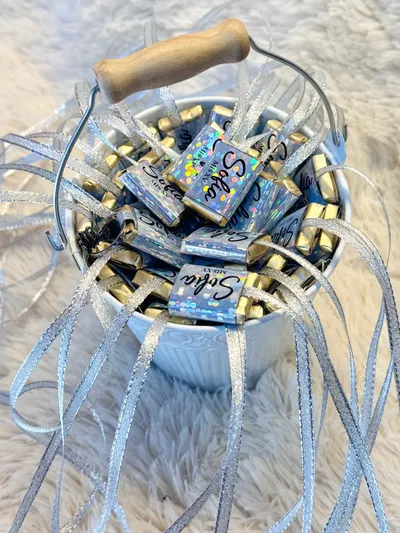 Balde con cintas x20