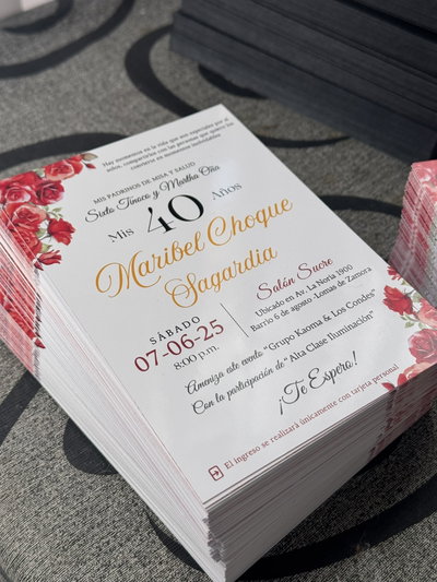 Invitacion 60 y 50 años Mujer y Hombre x100