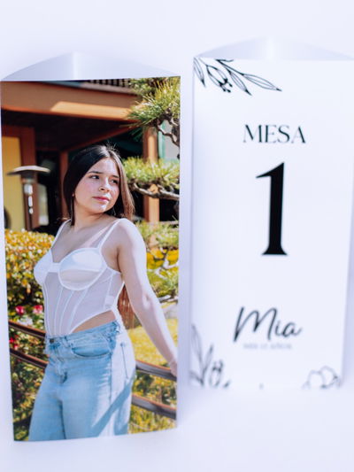 Numero de mesa Triptico