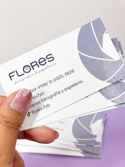 Tarjetas Personales 9x5 simple faz