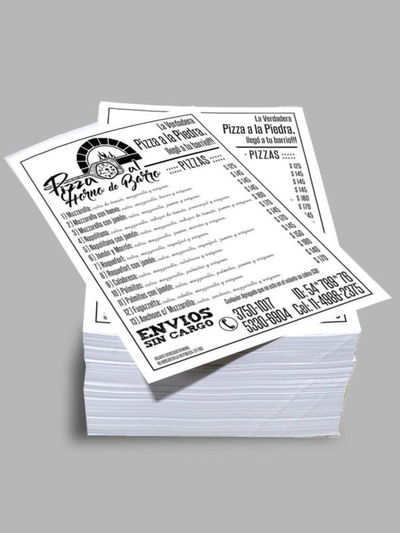 Folletos Blanco y negro 