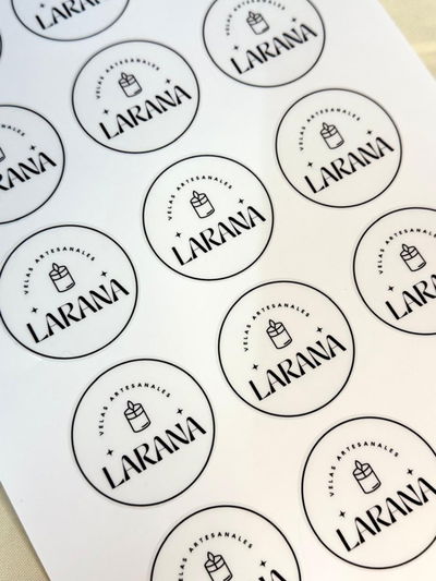 Plancha de sticker Transparente