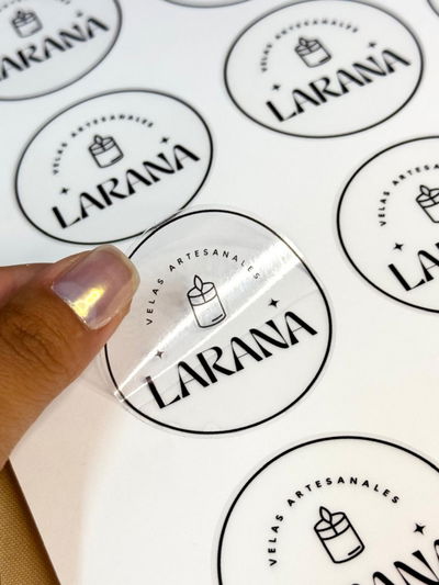 Plancha de sticker Transparente
