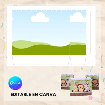Plantilla - Bolsita Regalo de Compras con Volados