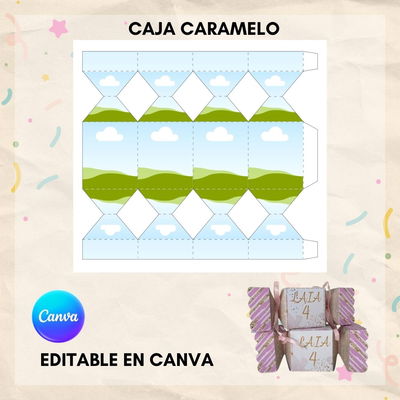 Plantilla - Caja caramelo