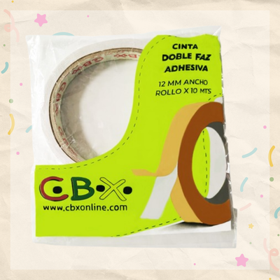 Cinta Doble Faz – 10 metros x 12 mm