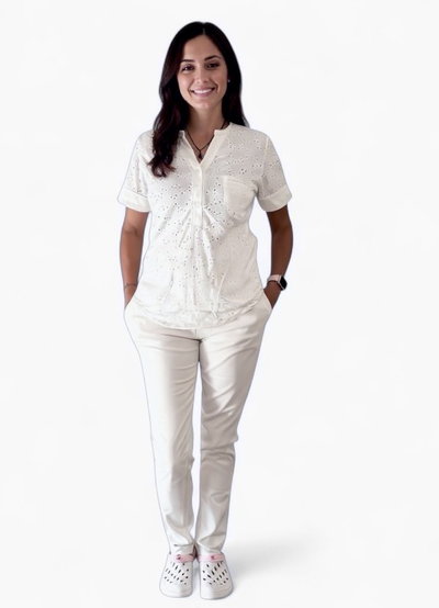 Ambo Modelo Juliana Broderie Blanco 