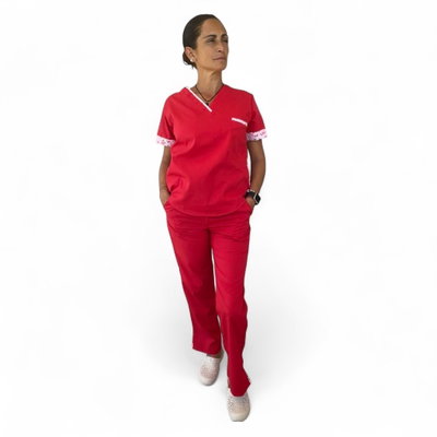 Ambo Modelo Paloma (P154) - pantalón con  tajo 