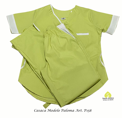 Ambo Modelo Paloma  Pantalón con tajo.(P158)     